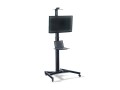 Digitus Stojak mobilny pojedynczy z półką, 1xLCD, max. 70", max. 50kg, VESA max. 600x400