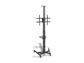 Digitus Stojak mobilny pojedynczy z półką, 1xLCD, max. 70", max. 50kg, VESA max. 600x400