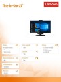Lenovo Monitor 27.0 ThinkCentre Tiny-in-One 27 WLED 11JHRAT1EU