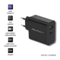 Qoltec Ładowarka sieciowa | 42W | 5-20V | 2.25-3A | USB typ C PD | USB | Czarna