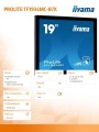 IIYAMA Monitor IIYAMA 19' TF1934MC-B7X IPS,POJ.10pkt.HDMI,DP,5:4,IP65,