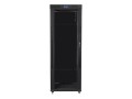 LANBERG Szafa instalacyjna rack stojąca 19 42U 800x800 czarna, drzwi szklane LCD (Flat pack)