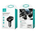 USAMS Zestaw głośnomówiący C21 z transmiterem FM MP3 Bluetooth   2xUSB 3,4A