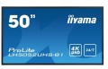 IIYAMA Monitor wielkoformatowy 49.5 cala LH5052UHS-B1 4K,24/7,SDM,IPS,ANDROID,500cd,DaisyChain