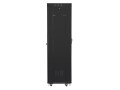 LANBERG Szafa instalacyjna rack stojąca 19 42u 600x600 czarna, drzwi szklane lcd (Flat pack)