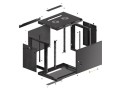 LANBERG Szafa wisząca 19 9U 600x450 cz WF01-6409-00B
