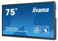 IIYAMA Monitor 75cali TE7504MIS-B2AG PureTouch-IR,IPS,24/7,4K,USB-C,7H,S.PC