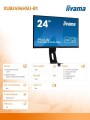 IIYAMA Monitor 24 cale XUB2494HSU-B1 VA,FHD,HDMI,DP,VGA,USB,HAS