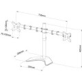 ART Uchyt do 2 monitorów LED/LCD 13-27" L-21N