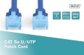 Digitus Patch cord U/UTP kat.5e PVC 0,5m Niebieski