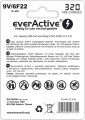 everActive Akumulator 6F22/9V Ni-MH 320 mAh 1 szt. ready to use