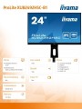 IIYAMA Monitor 24 cale XUB2492HSC-B IPS, FHD, USB-C, HDMI, DP, USB3.0