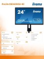 IIYAMA Monitor 23.8 ProLite XB2483HSU-B3 HDMI,DP,USB,AMVA,PIVOT