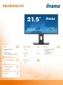 IIYAMA Monitor 21.5 cala XB2283HSU-B1 VA,HDMI,DP,2x2W,2xUSB,HAS,VESA