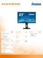 IIYAMA Monitor 27 cali XUB2793QS-B1 IPS,WQHD,2xHDMI,DP,2x2W,HAS,300cd/m2