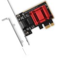 AXAGON Karta sieciowa PCIe PCEE-G25 1x2.5Gigabit Ethernet port  RJ-45 Realtek, PXE, LP