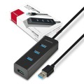 AXAGON HUB 4-portowy HUE-S2BL USB 3.2 Gen 1 charging hub 1.2m   kabel micro USB