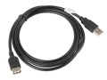 LANBERG Przedłużacz kabla USB 2.0 AM-AF czarny 1.8M