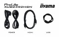 IIYAMA Monitor 24 cale XUB2492HSC-B5 IPS,USB-C,HDMI,DP,USB3.0,HAS(150mm)