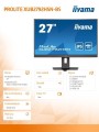 IIYAMA Monitor 27 cali XUB2792HSN-B5 IPS,FHD,HDMI,DP,USB-c Dock,HAS(150mm)