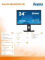IIYAMA Monitor 23.8 cala XB2483HSU-B5 HDMI,DP,VA,HAS(150mm),USB