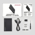 AXAGON EE25-GTR Obudowa zewnętrzna aluminiowa USB3.2 Gen 2 - SATA 6G 2.5\" SSD/HDD