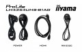 IIYAMA Monitor 43 cale LH4354UHS-B1G 24/7, IPS, ANDROID.11, 4K, SDM, 2x10W