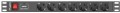 LANBERG Listwa zasilajaca Rack PDU 1U 7x Schuko 2m 16A czarna