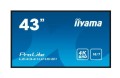 IIYAMA Monitor wielkoformatowy 43 cale LE4341UHS-B1 IPS,4K,18/7,LAN,USB,HDMI