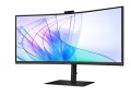 Samsung Monitor 34 cale LS34C652VAUXEN VA 3440x1440 UWQHD 21:9 1xHDMI 1xDP 1xUSB-C (90W) 2xUSB 3.0 LAN (RJ45) 5ms HAS Webcam głośniki zakrzywiony 3yrs