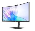 Samsung Monitor 34 cale LS34C652VAUXEN VA 3440x1440 UWQHD 21:9 1xHDMI 1xDP 1xUSB-C (90W) 2xUSB 3.0 LAN (RJ45) 5ms HAS Webcam głośniki zakrzywiony 3yrs