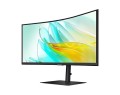 Samsung Monitor 34 cale LS34C652UAUXEN VA 3440x1440 UWQHD 21:9 1xHDMI 1xDP 1xUSB-C(90W) 3xUSB 3.0 LAN (RJ45) 5ms 100Hz HAS+PIVOT zakrzywiony głośniki