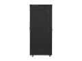 Lanberg Szafa stojąca Rack 19 cali 47U 800x1200mm, drzwi szklane LCD (FLAT PACK) czarna