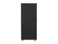 Lanberg Szafa stojąca Rack 19 cali 47U 800x1200mm, drzwi szklane LCD (FLAT PACK) czarna