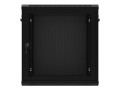 Lanberg Szafa wisząca 19 cali 12U 600x450 drzwi perforowane (flat pack) czarna