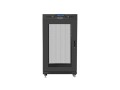 Lanberg Szafa stojąca 19 cali 22U 600x600 drzwi perforowane LCD (Flat pack) V2 czarna