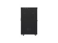 Lanberg Szafa stojąca 19 cali 22U 800x1000 drzwi szklane LCD (flat pack) V2 czarna