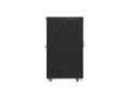 Lanberg Szafa stojąca 19 cali 22U 800x1000 drzwi szklane LCD (flat pack) V2 czarna