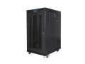 Lanberg Szafa stojąca 19 cali 22U 800x1000 drzwi perforowane LCD (flat pack) V2 czarna