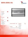 Adata Dysk SSD External SD810 2TB USB3.2C 20Gb/s Silver