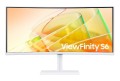 Samsung Monitor 34 cale LS34C650TAUXEN VA 3440x1440 UWQHD 21:9 1xHDMI 1xDP 2xTB 4.0(90W/15W) 3xUSB 3.0 LAN(RJ45) 5ms 100Hz HAS+PIV zakrzyw. gł. biały