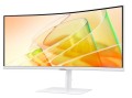 Samsung Monitor 34 cale LS34C650TAUXEN VA 3440x1440 UWQHD 21:9 1xHDMI 1xDP 2xTB 4.0(90W/15W) 3xUSB 3.0 LAN(RJ45) 5ms 100Hz HAS+PIV zakrzyw. gł. biały