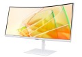 Samsung Monitor 34 cale LS34C650TAUXEN VA 3440x1440 UWQHD 21:9 1xHDMI 1xDP 2xTB 4.0(90W/15W) 3xUSB 3.0 LAN(RJ45) 5ms 100Hz HAS+PIV zakrzyw. gł. biały