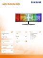 Samsung Monitor 49 cali LS49C950UAUXEN VA 5120x1440 DQHD 32:9 2xHDMI 1xUSB-C (90W) 1xDP 3xUSB 3.0 LAN (RJ45) 4ms HAS głośniki zakrzywiony 3 lata on-si