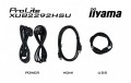 IIYAMA Monitor 21.5 cala XUB2292HSU-B6 IPS,100Hz,FreeSync,PIVOT,0.4ms,HDMI,  DP,4xUSB(3.2),2x2W,HAS(150mm)