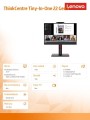 Lenovo Monitor 21.5 cala ThinkCentre Tiny-in-One Touch Gen 5 12N9GAT1EU