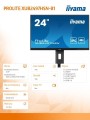 IIYAMA Monitor 24 cale XUB2497HSN-B1 IPS,USB-C Dock,HDMI,DP