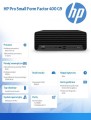 HP Inc. Komputer stacjonarny Pro Small Form Factor 400 G9 i3-13100 256GB/8GB/DVD/W11P  6U4Y5EA