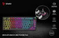 Savio Klawiatura mechaniczna bezprzewodowa PHENIX, Gateron Red Pro, Pudding