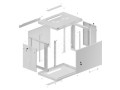 Lanberg Szafa wisząca 19 9U 600x450 sz WF01-6409-00S